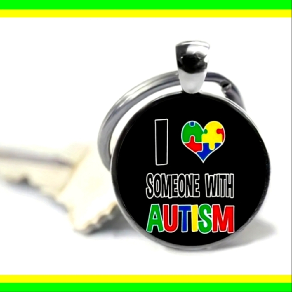NWT AUTISM AWARENESS KEYCHAIN/RING